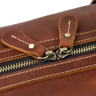 100% Genuine Crazy Horse Leather Men Travel Bags With Rivet Big HandBag For Male Cowhide Duffel Bag Mans Travelling Bag luxury ALODIA STORE