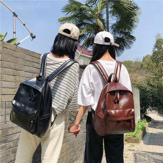 DIEHE Fashion Backpack High Quality PU Leather Women's Backpack For Teenage Girls School Shoulder Bag Bagpack Mochila backpack ALODIA STORE