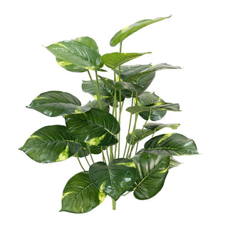 75cm 24Fork Fake Plants Large Artificial Monstera Tree Branch Plastic Tropical Palm False Turtle Leaf For Home Garden Room Decor ALODIA STORE