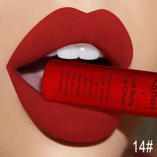 QIBEST Liquid Lipstick Waterproof Lip Gloss 34 Colors Matte Lipstick Long lasting Lipgloss Cosmetics Lips Makeup Nude Maquiagem - Alodia Store