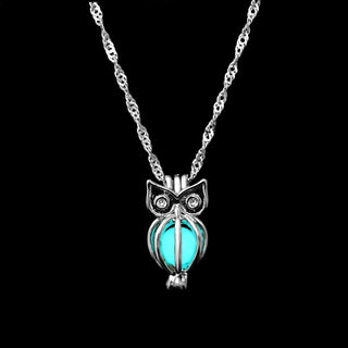 ZOVOLI Vintage Moon Luminous Glowing Moonstone Pendant Necklace Women Jewelry Long Chain Lotus Buddha Pendant Necklaces Gifts ALODIA STORE