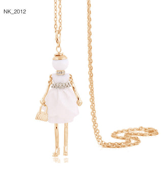 Cute Women Necklace Statement Lady Charm Long Trendy Necklace New Fashion Female Big Pendant Lovely Jewelry Gift Wholesale ALODIA STORE