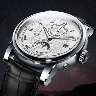 Vintage simple style Automatic Mechanical Switzerland Luxury Brand LOBINNI Watch Men Sapphire Waterproof Men's Clock Male Watch ALODIA STORE