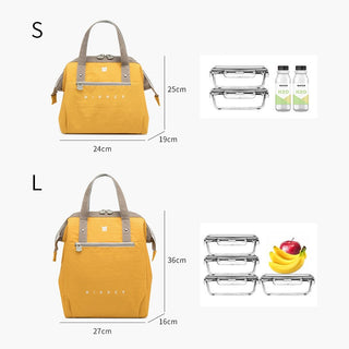 Portable Lunch Bag New Thermal Insulated Lunch Box Tote Cooler Bag Bento Pouch Lunch Container School Food Storage Bags ALODIA STORE