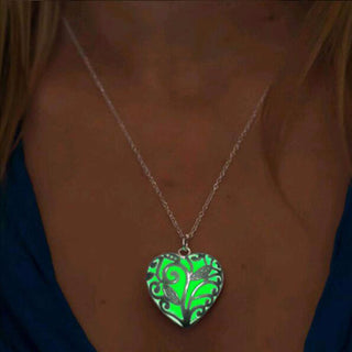ZOVOLI Vintage Moon Luminous Glowing Moonstone Pendant Necklace Women Jewelry Long Chain Lotus Buddha Pendant Necklaces Gifts ALODIA STORE