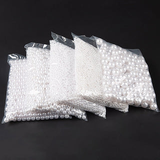 ABS Imitation Pearl Beads Loose Round Acrylic Beads To Needlework Handmade For Necklace Bracelets DIY Jewelry Components Making ALODIA STORE