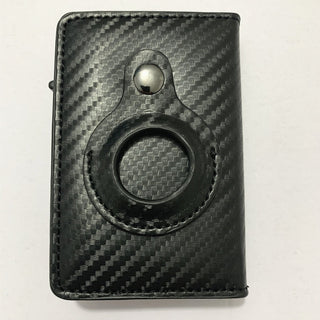 Top Carbon Fiber For Apple Airtag Wallet Men Business ID card ALODIA STORE