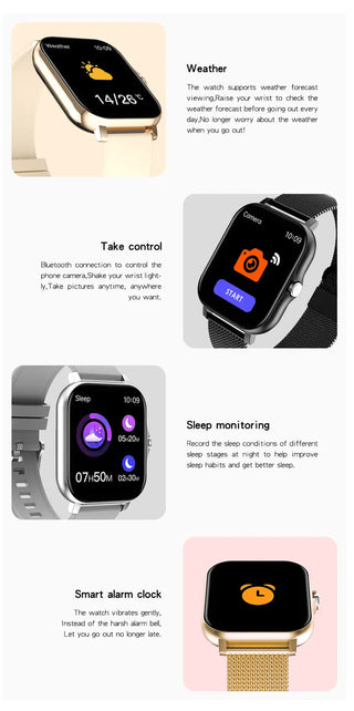 Full Touch Sport Smart Watch Men Women Heart Rate Fitness Tracker Bluetooth call Smartwatch wristwatch GTS 2 P8 plus watch+Box ALODIA STORE