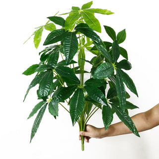 75cm 24Fork Fake Plants Large Artificial Monstera Tree Branch Plastic Tropical Palm False Turtle Leaf For Home Garden Room Decor ALODIA STORE