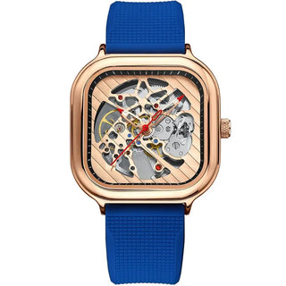 AILANG Men's Watch Top Brand Luxury Watch Men's Mechanical Silicone Strap Waterproof Watch Men's Hollow Reloj Hombre 2020 New ALODIA STORE