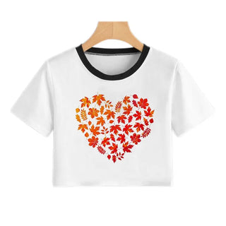 Summer fashion Harajuku Sexy tank Crop Top White T Shirt Clothes Women Cute Korean Style Graphic printed Croptop Short sleeve ALODIA STORE
