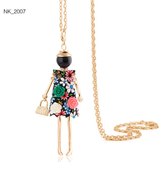 Cute Women Necklace Statement Lady Charm Long Trendy Necklace New Fashion Female Big Pendant Lovely Jewelry Gift Wholesale ALODIA STORE