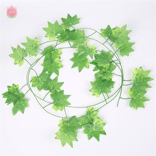 1Pc 230Cm Green Vine Silk Artificial Ivy Hanging Leaf Garland Plant Creeper Leaf Home Decor Wedding Bathroom Garden Decoration ALODIA STORE