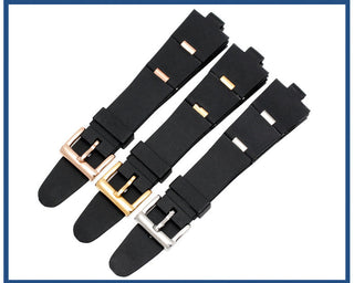 Silicone Watch Barcelet Watch Accessories Band for BVLGARI DP42C14SVDGMT Convex 8mm Rubber Strap Men and Women 2 Types ALODIA STORE