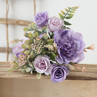 Autumn Artificial Peony Flowers Bride Silk Rose Bouquet DIY Wedding Home Garden Decoration Accessories Fall Hydrangea Fake Plant ALODIA STORE