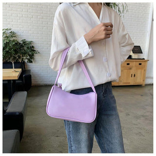Fashion Design Women Small  Handbags Soft PU Leather Ladies Armpit Shoulder Bags Vintage Simple Girls Clutch Purse Tote ALODIA STORE