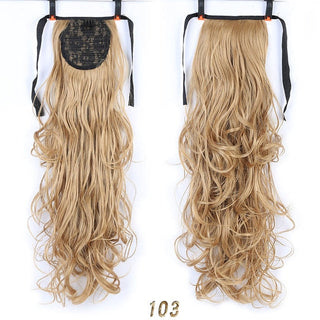 Allaosify Long Straight Clip In Hair Fake Hair Ponytail Hairpiece With Hairpins Synthetic Hair Pony Tail Brown Hair Extensions ALODIA STORE