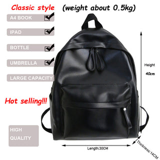 DIEHE Fashion Backpack High Quality PU Leather Women's Backpack For Teenage Girls School Shoulder Bag Bagpack Mochila backpack ALODIA STORE