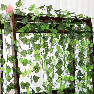 1Pc 230Cm Green Vine Silk Artificial Ivy Hanging Leaf Garland Plant Creeper Leaf Home Decor Wedding Bathroom Garden Decoration ALODIA STORE
