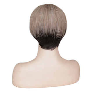 WHIMSICAL W Synthetic Women Mixed Blonde Brown Short Wigs Natural Hair Wigs Heat Resistant Hair Wig for Women ALODIA STORE