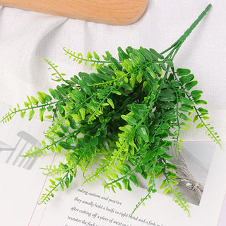 Artificial Flowers Plants Long Stem Plastic Persian Eucalyptus Leaf Fish Herb Home Office Table Centerpieces Garden Decoration ALODIA STORE