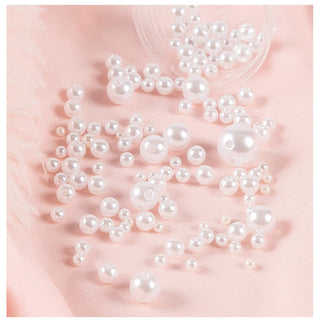 ABS Imitation Pearl Beads Loose Round Acrylic Beads To Needlework Handmade For Necklace Bracelets DIY Jewelry Components Making ALODIA STORE