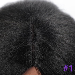 Long Kinky Straight Synthetic Wigs for Black Women Black Brown Blonde Ginger Red White Hair Afro Wigs Synthetic STW Hair Wigs ALODIA STORE