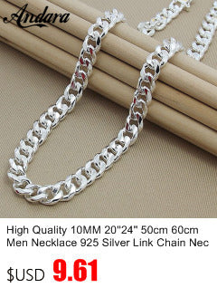 New Trendy Men's 6MM 60cm Snake Chain Necklace for Women Fashion 925 Jewelry Sterling Silver Necklace ALODIA STORE