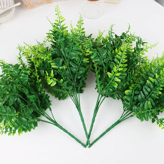Artificial Flowers Plants Long Stem Plastic Persian Eucalyptus Leaf Fish Herb Home Office Table Centerpieces Garden Decoration ALODIA STORE