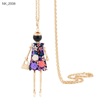 Cute Women Necklace Statement Lady Charm Long Trendy Necklace New Fashion Female Big Pendant Lovely Jewelry Gift Wholesale ALODIA STORE