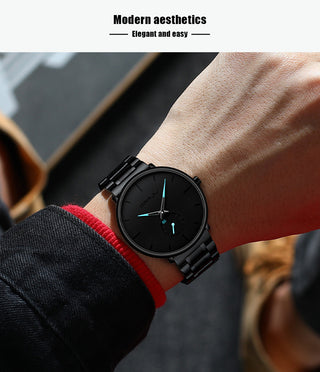 CRRJU Mens Watches Stainless Steel Men's Wrist Watch Casual Luxury Waterproof Sport Watch for Men Quartz Watch Relogio Masculino ALODIA STORE