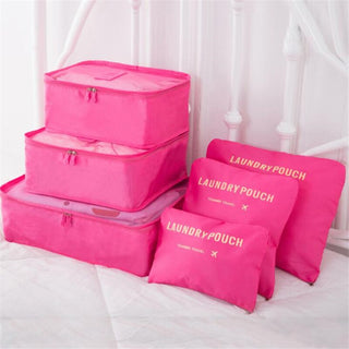 6Pcs/Set Travel Bag Men And women Packing Cubes Unisex Travel Storage Bags Kit ALODIA STORE