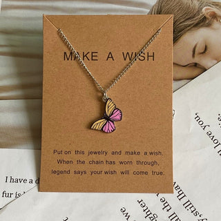 Fashion Women Necklace Korea Style New Butterfly Pendant Necklace Gift For Girl  Cute Lovely Neck Jewelry Wholesale Dropshipping ALODIA STORE