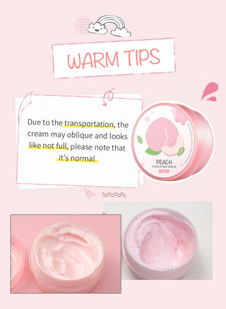 90g Honey Peach Exfoliating Scrub For Winter Deep Cleaning Whitening Exfoliating Pores Moisturizing Body Brightening Scrub Face ALODIA STORE
