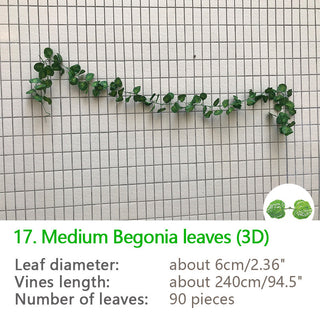 2.4M Silk Artificial Ivy Rattan Leaf Garland Plant Vine Home Wedding Bathroom Decoration Garden Festival Party Decor fake flower ALODIA STORE