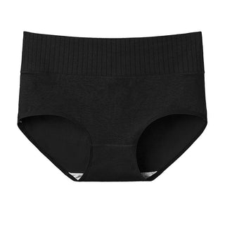 Cotton  Underwear Panties High Waist Briefs Solid Color Breathable Underpants Seamless Soft Lingerie Girls Fashion Briefs ALODIA STORE