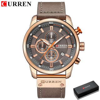 CURREN Fashion Date Quartz Men Watches Top Brand Luxury Male Clock Chronograph Sport Mens Wrist Watch Hodinky Relogio Masculino ALODIA STORE