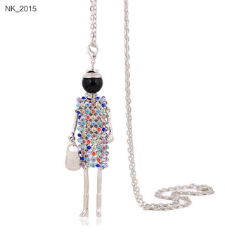 Cute Women Necklace Statement Lady Charm Long Trendy Necklace New Fashion Female Big Pendant Lovely Jewelry Gift Wholesale ALODIA STORE
