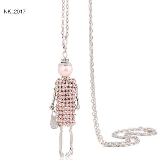 Cute Women Necklace Statement Lady Charm Long Trendy Necklace New Fashion Female Big Pendant Lovely Jewelry Gift Wholesale ALODIA STORE