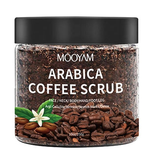 250g Arabica Coffee Body Scrub Cream Dry Dead Skin Exfoliating Polish Paste Anti Cellulite Stretch Mark Deep Cleansing ALODIA STORE