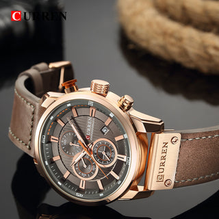 CURREN Fashion Date Quartz Men Watches Top Brand Luxury Male Clock Chronograph Sport Mens Wrist Watch Hodinky Relogio Masculino ALODIA STORE