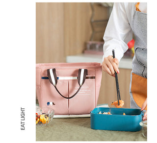 Women's Thermal Lunch Bag Drink Food Fresh Keeping Organizer Insulated Lunch Box Waterproof Picnic Portable Tote Accessories ALODIA STORE