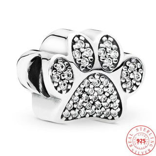 100% 925 Sterling Silver Boy Girls Feather Cat Dog Family Tree Beads Fit Original Pandora Charms Bracelet Women DIY Fine Jewelry ALODIA STORE