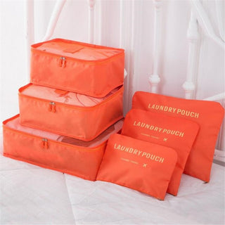 6Pcs/Set Travel Bag Men And women Packing Cubes Unisex Travel Storage Bags Kit ALODIA STORE