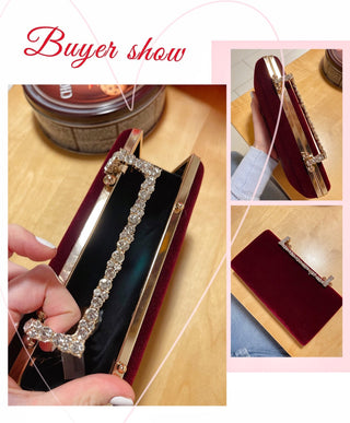 Flannelette Clutch Elegant Luxury Women Bag ALODIA STORE