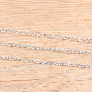 5 Meters/Lot 3 Size Stainless Steel Polishing Necklace Tail Chains For DIY Jewelry Findings Making Materials Handmade Supplies ALODIA STORE