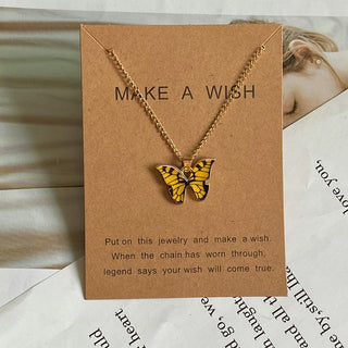 Fashion Women Necklace Korea Style New Butterfly Pendant Necklace Gift For Girl  Cute Lovely Neck Jewelry Wholesale Dropshipping ALODIA STORE