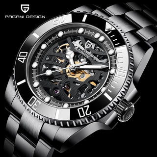 PAGANI DESIGN Stainless Steel Waterproof Mechanical Watch Top Brand Sapphire Glass Automatic Watch Luxury Business Men Watch ALODIA STORE