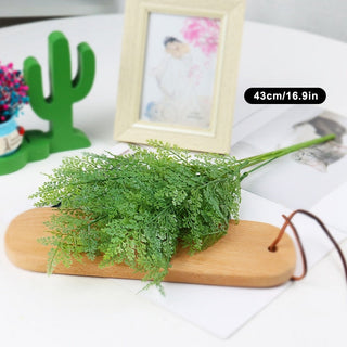 Artificial Flowers Plants Long Stem Plastic Persian Eucalyptus Leaf Fish Herb Home Office Table Centerpieces Garden Decoration ALODIA STORE