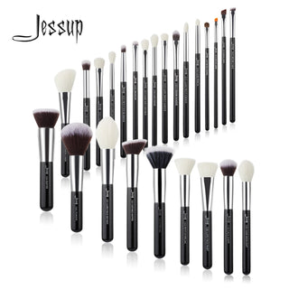 Jessup 25pcs Professional Makeup Brushes Set Natural ALODIA STORE